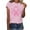 QR1_Pink, variant on VKOYWKM Breast Cancer Awareness T Shirts for Women Breast Cancer Pink Ribbon Shirt Inspirational Short Sleeve Tee Tops Awareness Crew Neck Cancer Survivor T-Shirt