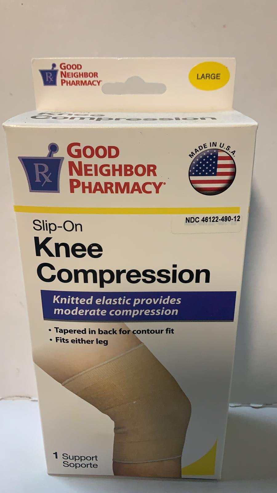Good Neighbor Pharmacy Slip-on Knee Compression Support, LARGE