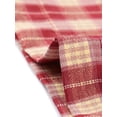 thumbnail image 5 of Allegra K Pantalones a cuadros casuales para mujer, bolsillos, pierna recta, trabajo, oficina, pantalones beis rojo M, 5 of 5