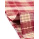 thumbnail image 5 of Allegra K Pantalones a cuadros casuales para mujer, bolsillos, pierna recta, trabajo, oficina, pantalones beis rojo M, 5 of 5