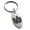 Silver, variant on Stainless Steel Letter J Initial 3D Cube Box Monogram Engraved Small Oval Charm Keychain Keyring