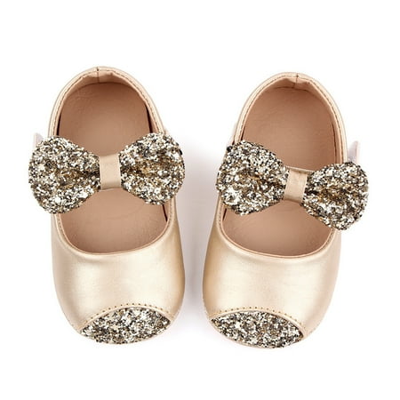 

Baby shoes Newborn Toddler Kids Girls Bowknot Leather Shoe Soft First Walking Princess Shoe CHMORA
