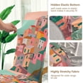 thumbnail image 5 of Yayeee 2 Pack Dining Chair Covers Stretch Parson Chairs Slipcovers Seat Protector, Cityscape Painting, 5 of 6