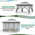 thumbnail image 3 of LAZY BUDDY 13x13FT Pop up Gazebo with Nettings, Outdoor Canopy Tent Folding Instant Shelter for Patio, Backyard, Lawn, Garden, Deck, 3 of 9