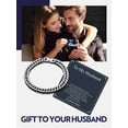 thumbnail image 2 of Bandmax 8MM Stainless Steel Cuban Chain Bracelets for Men Women Miami Curb Link Hand Chain Gift with Card To Husband Valentine Father's Day Birthday, 2 of 8