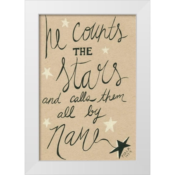 Seay, Anne 13x18 White Modern Wood Framed Museum Art Print Titled - Stars