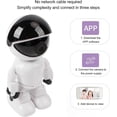 thumbnail image 5 of Cámara de seguridad inalámbrica, cámara robot WiFi 1080P para interiores, seguimiento automático, giro de 355°, inclinación de 45°, cámara de seguridad para el hogar con control por aplicación., 5 of 5
