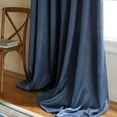 thumbnail image 2 of TOWN & COUNTRY EVERYDAY Lustre Solid Heavyweight Textured Sateen Indoor Curtains, Room Darkening Opacity, Grommet Top, Energy Efficient, 2-Pack Set, 52"x84", Slate Blue, 2 of 10