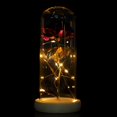 thumbnail image 2 of Garosa Preserved Rose Flower LED Light with Glass Cover & Wooden Base Valentines'Day Wedding Gift    ,Preserved Rose Flower, Rose Flower with Glass Cover, 2 of 6