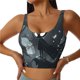 thumbnail image 1 of Balery Forest Black Ghost Warrior Sujetadores deportivos con espalda cruzada para mujer, acolchados, sin costuras, de alto impacto, ideales para yoga, gimnasio, entrenamiento y fitness.-, 1 of 8