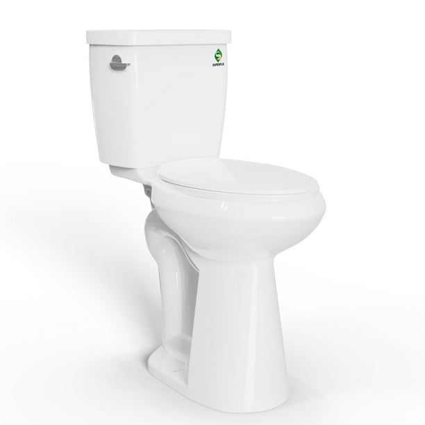 SUPERFLO Tall Toilet 21 Inch Elongated Two Piece Extra Tall Toilets