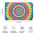 thumbnail image 2 of Colorful Tie Dye Spiral Mandala Pattern Bathroom Rugs Mat,Non Slip Microfiber Bathroom Rug,Rubber Backing,Soft Bathroom Mats for Bathroom Floor,Tub and Shower,17x27in(43x68cm), 2 of 2