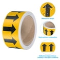 thumbnail image 3 of Uxcell Flow Arrow Tape, Polyethylene Pipe Marking Sticker, 2 inch x 33 ft, Yellow/Black, 3 of 5