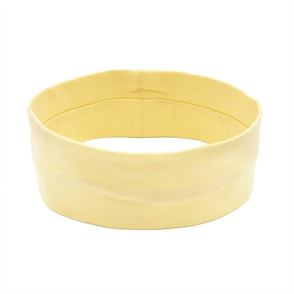 TELOLY 2026 New Headbands Strong Elastic Adaptability Sweat Band,Moisture-Wicking Wide Band Head Wraps for Women,Yellow for Workouts, Running, Yoga, Sports, Fitness, Casual Wear