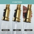 thumbnail image 4 of Double Handle Bridge Kitchen Faucet with Advanced Spray in Gold, 4 of 8