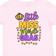 thumbnail image 4 of Inktastic Little Miss Mardi Gras with Crown and Dots Girls Toddler T-Shirt, 4 of 5