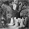 thumbnail image 1 of Cuadro Decorativo - Monjes del bosque druida Jr Impresión en canvas, estrechado., 1 of 2