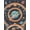 Gray Burnt Orange Multicolor, Pattern 3, variant on ODIKA 2'x3' Washable Doormat Non-Slip, Low Pile Motifs Plane Educational Border Cartoon Galaxy Constellation Rocket Flowing for Entryway, Kitchen, Laundry Room