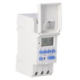 thumbnail image 3 of Temporizador de carril Digital LCD semanal DIN interruptor de Control de relé de tiempo Industrial AC220V-240V AHC15A, 3 of 14