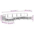thumbnail image 2 of vidaXL 7 Piece Patio Lounge Set with Cushions Anthracite Poly Rattan, 2 of 8
