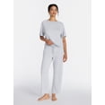 thumbnail image 3 of Joyspun Women's French Terry Knit Sleep Top with Short Sleeves, Sizes XS-3X, 3 of 6