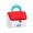 Red, variant on Huhudde Travel Makeup Bag Cosmetic Bag Wash Bag Large Capacity Skincare Storage Bag Lovely House Toiletry Bag