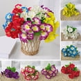 thumbnail image 1 of Cheer.US Artificial Flowers Fake Morning Glory Silk Flower Bouquet Decor Real Looking Fake Morning Glory for DIY Wedding Bouquets Bridal Shower Centerpieces Party Decorations, 1 of 7