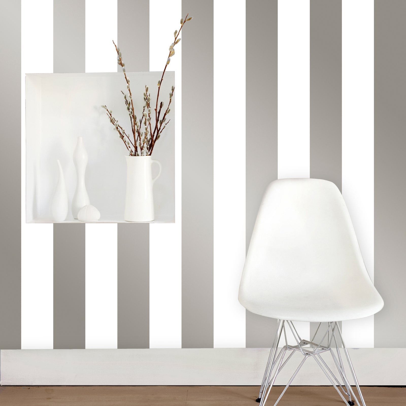 Tempaper Mini Stripe Decal SelfAdhesive Wallpaper