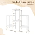 thumbnail image 3 of Gymax 6-Tier Plastic Modular Storage Shelves Open Display Utility Shelving Unit White, 3 of 10