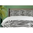 thumbnail image 4 of Ambesonne Black White Duvet Cover Set, Wild Zebra Lines, Calking, Black White, 4 of 6