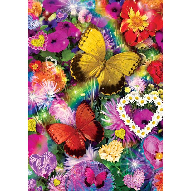 Pintura de diamante (DB3217) Flor vibrante DIY Cuadrado 5D Costura (B2412) 45x60cm FLhrweasw Nuevo