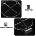 thumbnail image 4 of 2Pcs Makeup Mixing Palette for Professional Makeup Artists Transparent Circular Color Mixing, 4 of 9