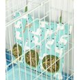 thumbnail image 3 of Bolsa de heno, bolsa colgante, soporte para comedero, contenedor dispensador de alimento para conejos, cobayas, animales pequeños, jaula para mascotas, accesorios, 3 of 5