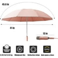 thumbnail image 2 of JQSTY Compact Travel Umbrella, Portable Reverse Folding Car Umbrella, Large Windproof and Waterproof Inverted Umbrella, Automatic, 10 Ribs, 2 of 6