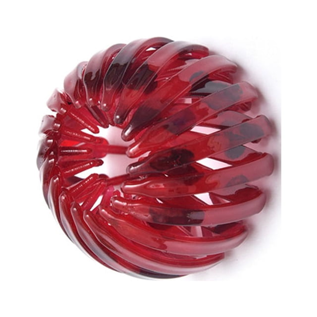 yingyy Pinces à Cheveux pour Femmes Style Coréen Bandeau à Clip Mode Nid Épingle à Cheveux Queue de Cheval Accessoires Rouge 1Ensemble