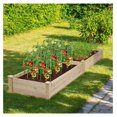 thumbnail image 2 of 95x24x10 inch Wooden Elevated Raised Garden Bed Planter, Elevated Planting Bed Boxes Kit for Vegetable Flower Patio Outdoor, Natural, 2 of 6