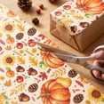 thumbnail image 4 of Fall Decorations Gifts Wrapping Paper,27.56x19.69 Inch Pumpkins Maple Leaf Themed Decor Packaging Material,Perfect for Fall Party Gifts Making & Home Craft, 4 of 7