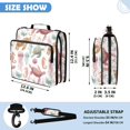 thumbnail image 3 of Zipper Binder with Shoulder Strap 2 inch 3 Ring Waterproof File Folder Organizer Bag 500 Sheet Happy Turtles and Jellyfish Pattern, 3 of 8