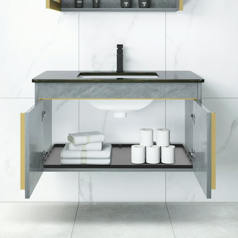 Puricon under Sink Mat, 34” X 22” under Sink Mats for Kitchen Waterproof,  Silico