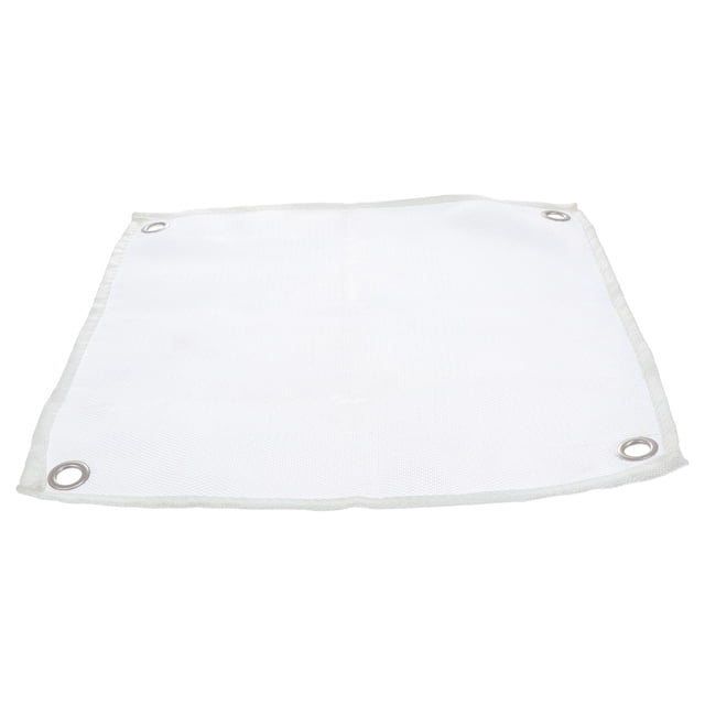 TEHAUX 1Pc Fire Insulation Blanket White Fiberglass Fireproof Cloth with Storage Bag for Barbecue