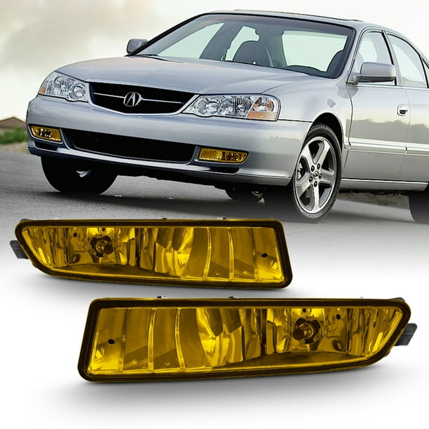 2003 Acura Tl Type S Maintenance Required Light Fits 2002-2003 Acura TL TYPE-S Replacement Bumper Yellow Fog Lights