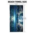 thumbnail image 5 of BCIIG Moon Clouds Ocean Quick Dry Towel Graphic Beach Towel 27.5x55in Ultra-Fine Fiber Super Absorbent Lightweight Towel for Travel and Gift, Compact Beach Towel 55x27.5in, 5 of 7
