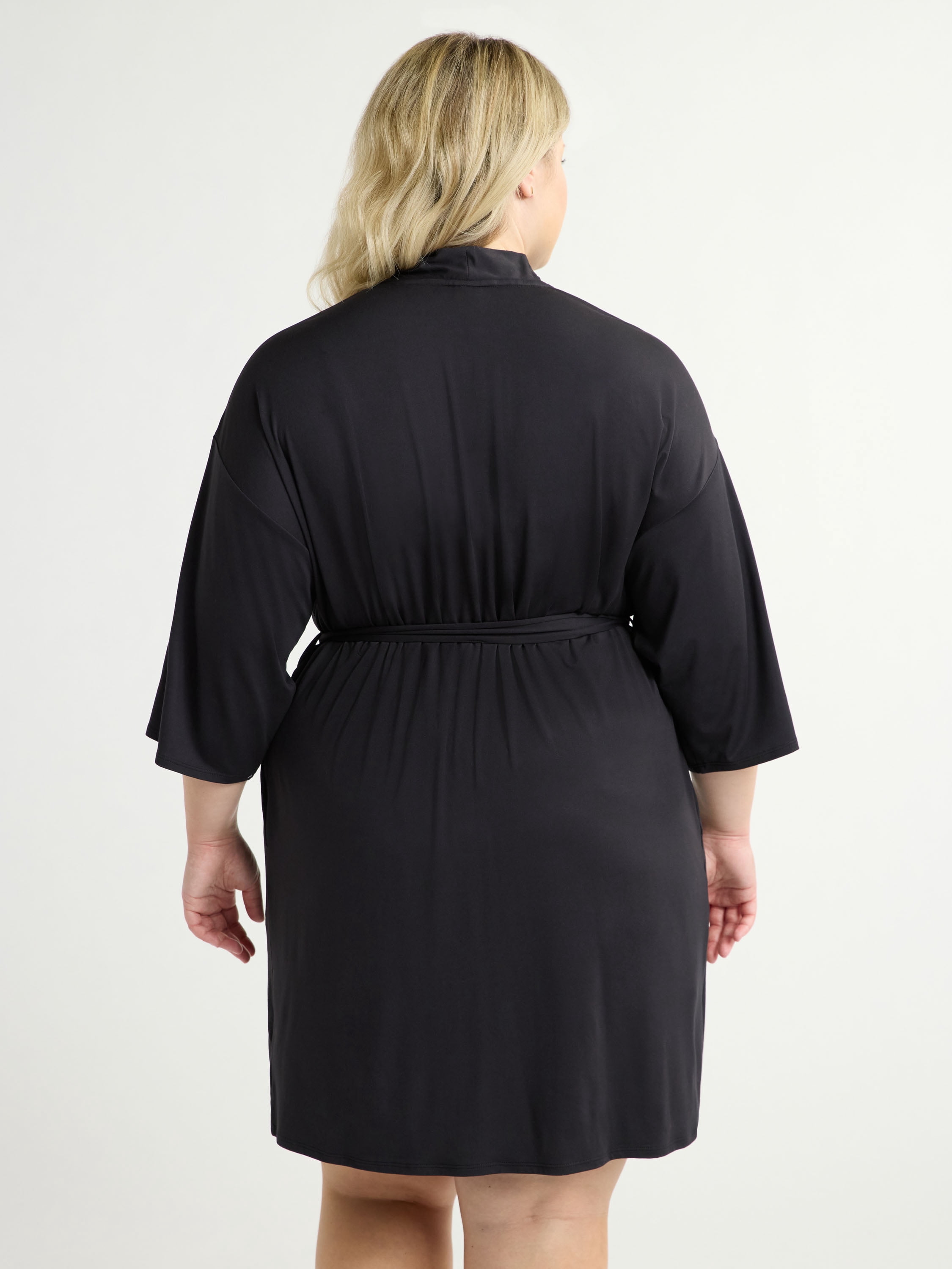 Joyspun Women’s Dreamy Soft Collection Knit Robe, Sizes S/M to 2X/3X