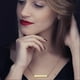 thumbnail image 2 of Multi Gold Bar Necklace for Women Vertical/Horizontal Bar Pendant Necklaces with Adjustable Chain Necklace Adult Jewelry, 2 of 5