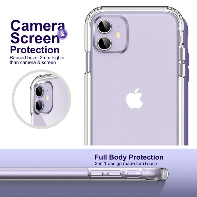 ULAK iPhone 11 Case, Rugged, Heavy Duty, Shockproof, Clear TPU