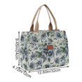 thumbnail image 2 of Hsqqdc Floral Print Canvas Tote Bag, Large Capacity Work Shoulder Handbag, 2 of 7