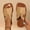 Brown, variant on Slippers For Women Outdoor Summer Fashionable New Toe V-Neck Flat Outer Wear One-Line Button Strap Beach Sandals Black 6
