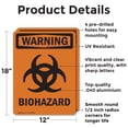 thumbnail image 2 of (2 Pack) Biohazard With Symbol OSHA Warning Sign 12 Inch X 18 Inch Indoor / Outdoor Rust-Free Aluminum Metal Signs for Workplace, Workshop, and Construction Site, Made in the USA, 2 of 8