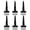 6 inches, variant on Universals T Styles Door Hinges Iron Coated Rust Resistant 270 Degree Swing for Barn Shed Garden Wooden Door