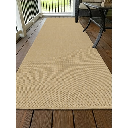 Ottomanson Jardin Collection Natural Solid Design Indoor Outdoor Ottomanson Jardin Collection Natural Solid Design Indoor Outdoor Jute Backing Synthetic Sisal Area Rugs And Runners